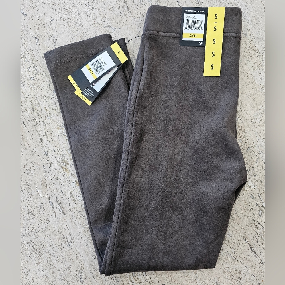 Andrew Marc Taupe Suede Pants
